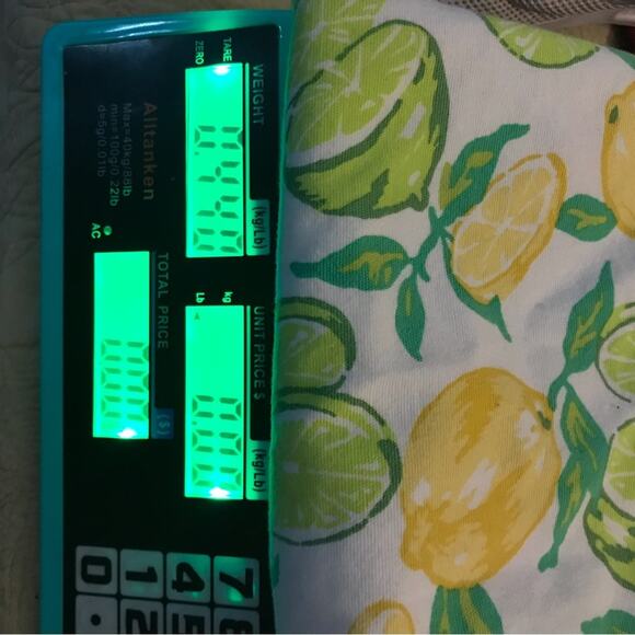 Talbots classic cotton a line sz 6 lemon and lime skirt preppy casual fruit - Picture 9 of 9